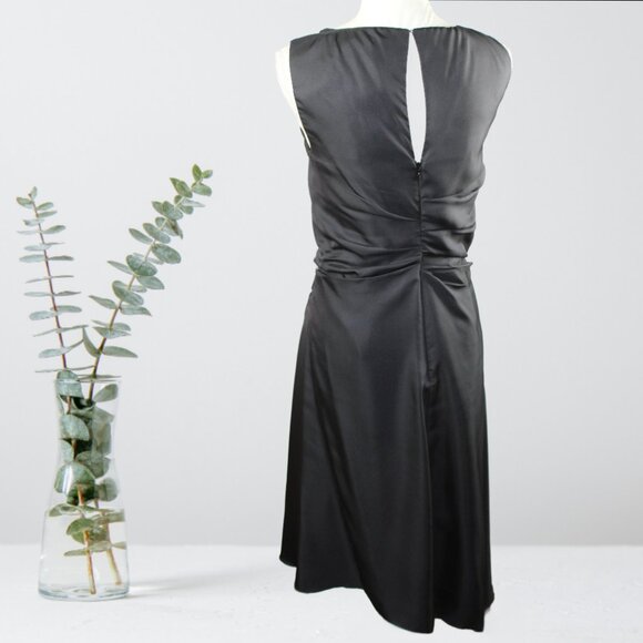 Monse Asymmetrical Black White Hounds Tooth Style Sleeveless Dress, Size Small - Picture 9 of 12